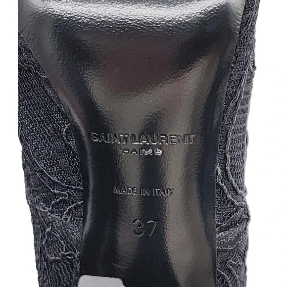 Saint Laurent Paris Kiki Lace BootsBlackNEW $990